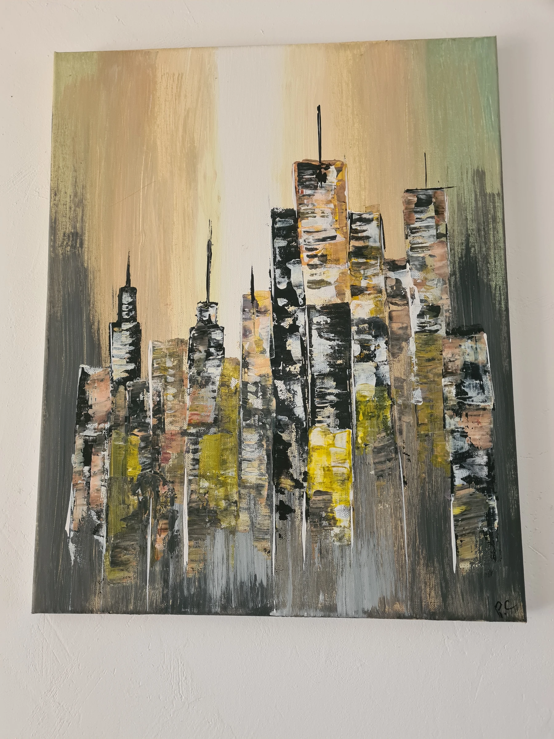 Toile peinture acrylique